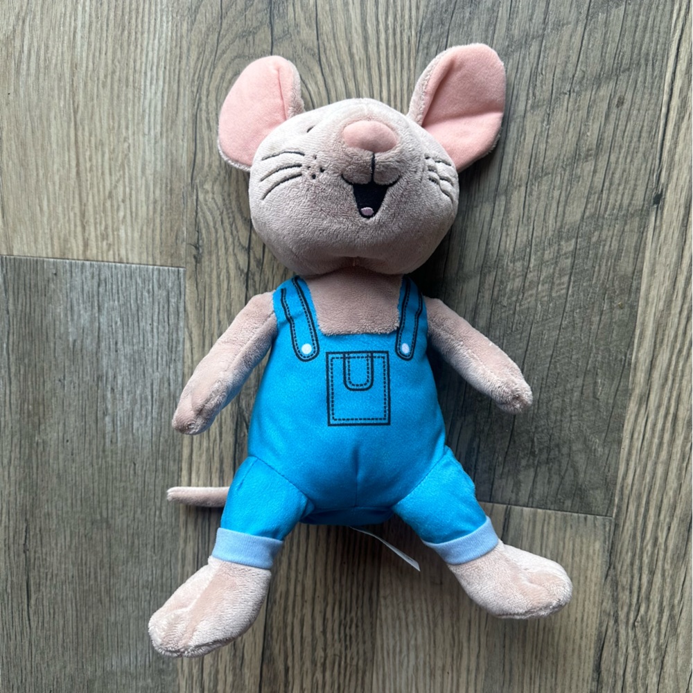 Kohl's Plush Mouse in Bright Blue Outfit with Pink Accents